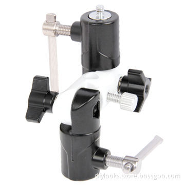 Universal Shoe Flash, Umbrella Holder, Swivel Light Stand, Bracket U, 15.5cm Height, 8kg Max Load
